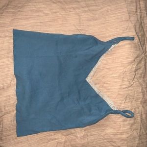 Blue Lace crop top